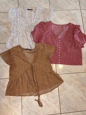 Three SHEIN Tops Shirts Fit Like Small